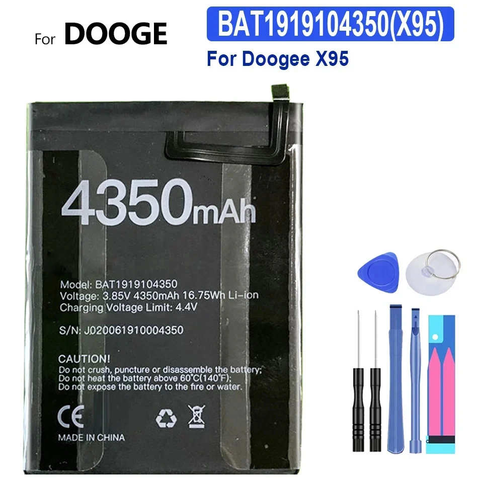 

Мобильный телефон аккумулятор BAT1919104350 4350mAh для батареи Doogee X95