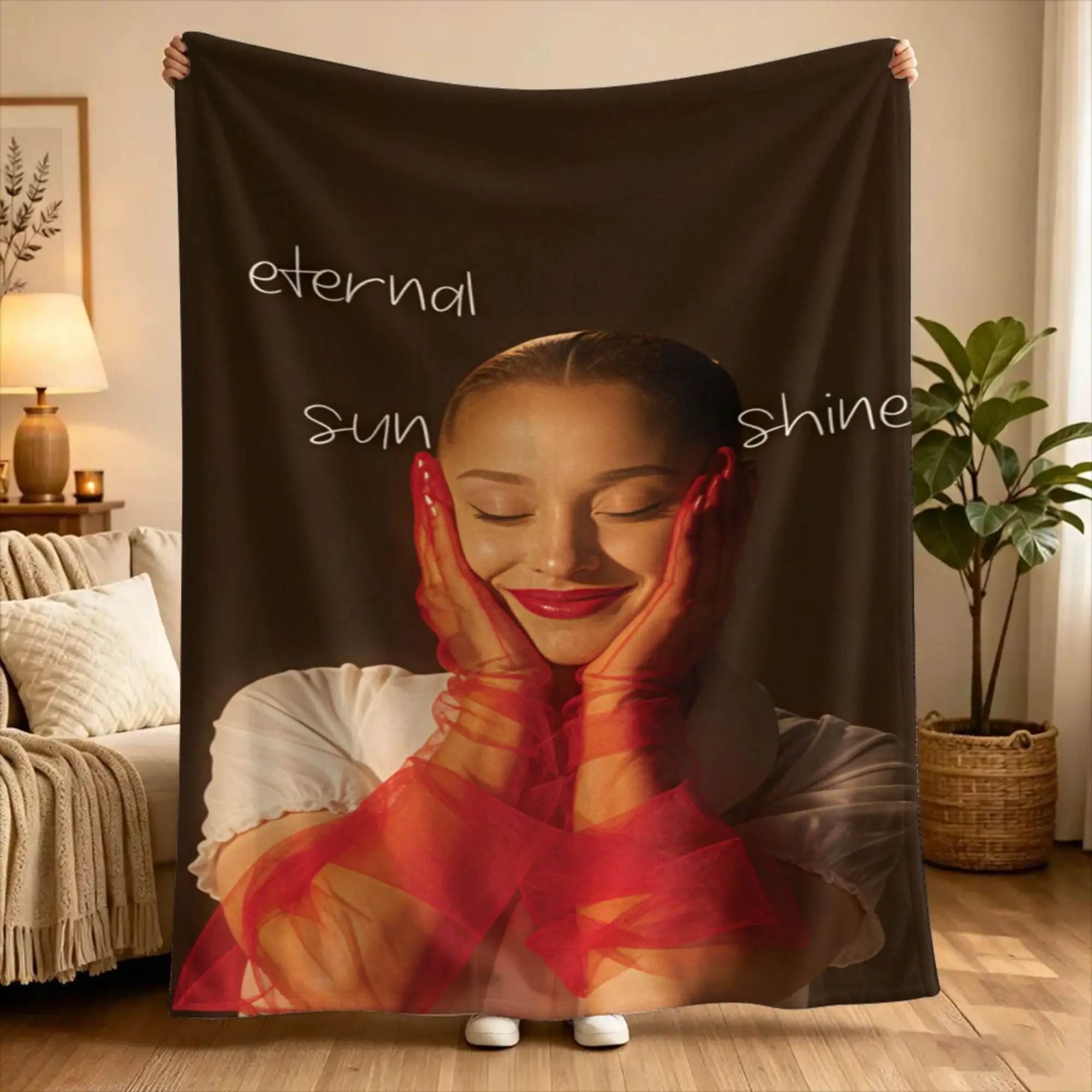 Ariana Grande Blanket  Warm Soft Graphic Plush Throw Blanket For Couch Chair Sofa Bed Travel Flannel Bedspread Bed Cover