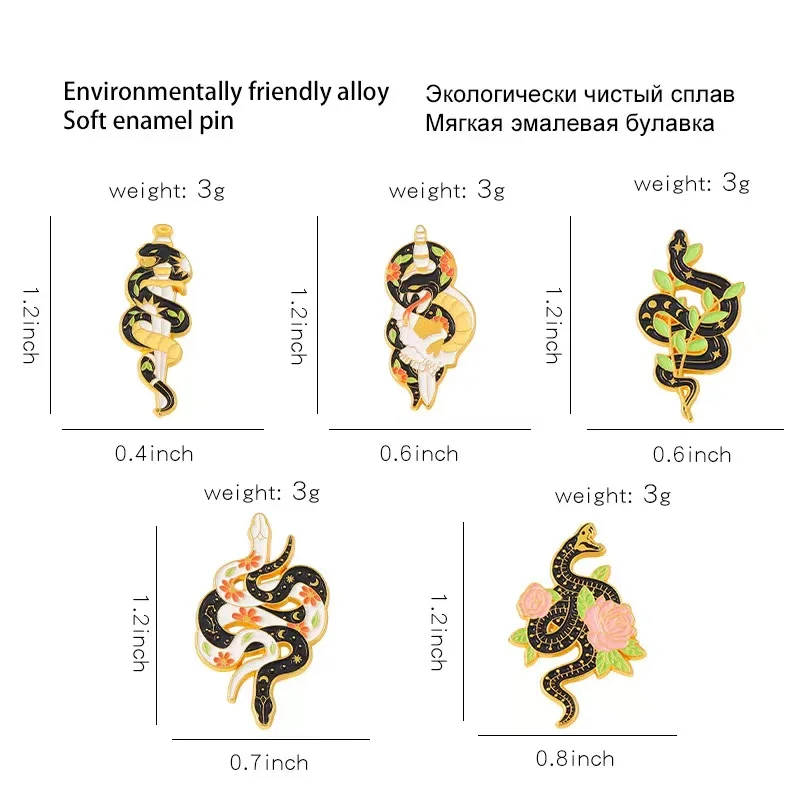 Niestandardowy gotycki kwiat słońca i księżyca wąż emaliowany pinem różowy sztylet różowy metalowy przypinka do klapy na ubrania biżuteria prezent