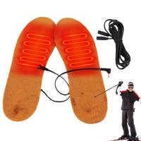 Rechargeable Heated Insoles Foot Warmer Winter Thermal Insoles USB Rechargeable Electric Heating Insoles Cuttable And Washable