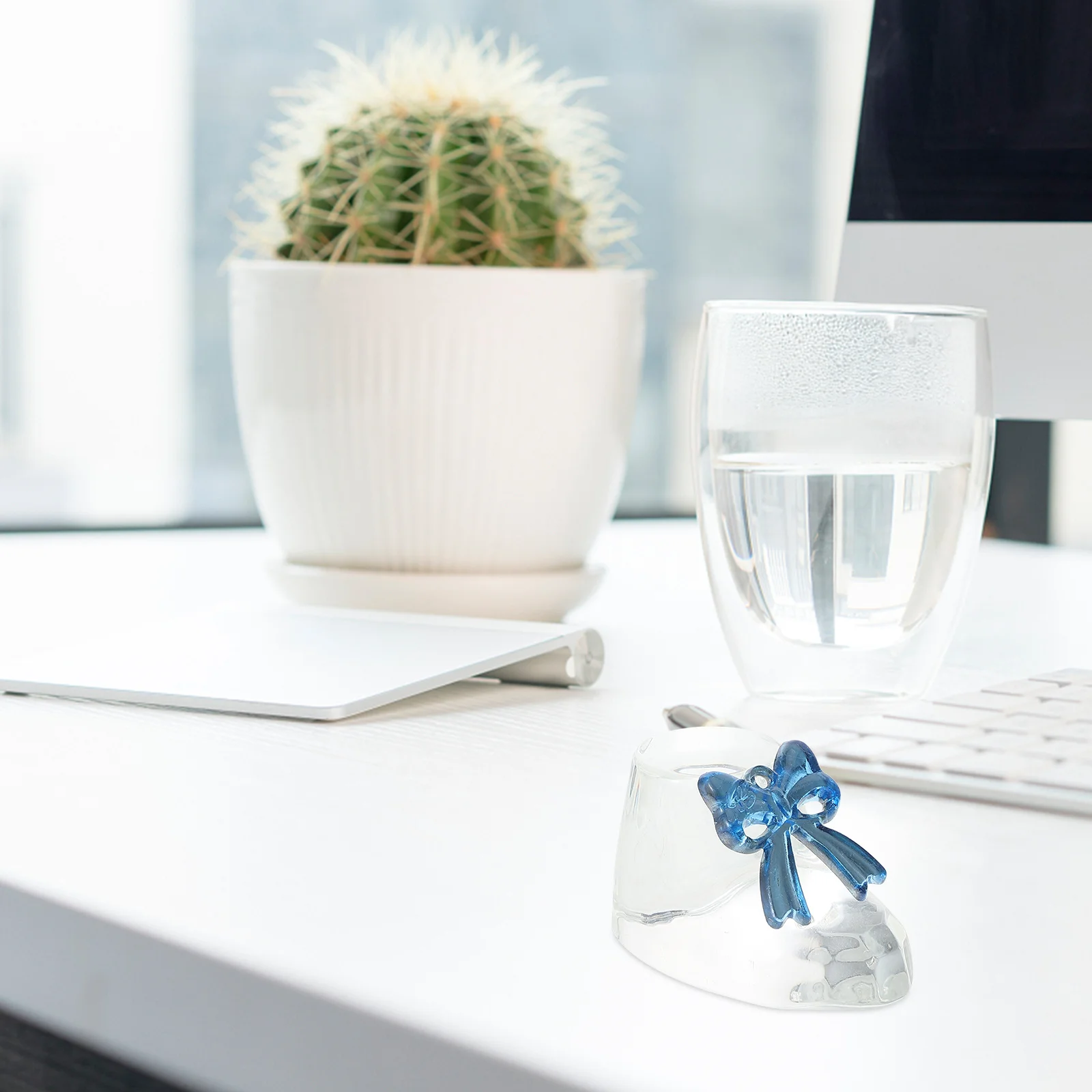 

Crystal Shoe Bow Decor Mini Shoe Tabletop Ornament Wedding Shower Party Indoor Clear Decoration Decor Shoes Table Ornament