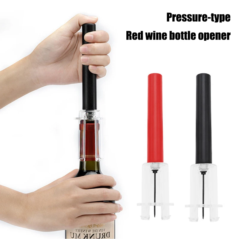 Premium Air Pressure Wine Bottle Opener Manual Pump Corkscrew Easy Cork Remover Unique Gift for Wine Lovers Home Bar Party Decor