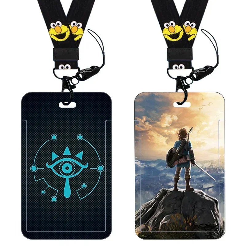 أغطية بطاقات كرتونية أنيمي بحبل ، لعبة ، أسطورة زيلدا ، أكمام بطاقات ، كاواي ، طالب ، معرف ، حافلة ، وجبة ، هدية أطفال #2