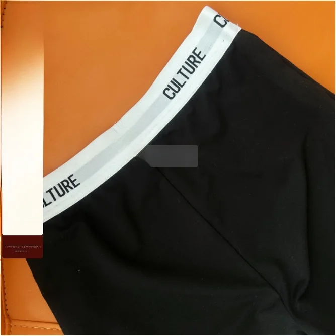 

Versatile Letter Tight Fit ort Pants Women's Base Layer Pants Summer New Sle Li Wan Jun Casual Thinming orts