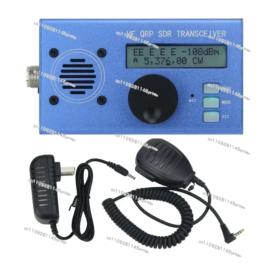 OEM USDX USDR HF QRP SDR Transceiver 8-Band 5W DSP SDR SSB/CW Transceiver with Blue/Black/Red Shell Mic for Ham Radio