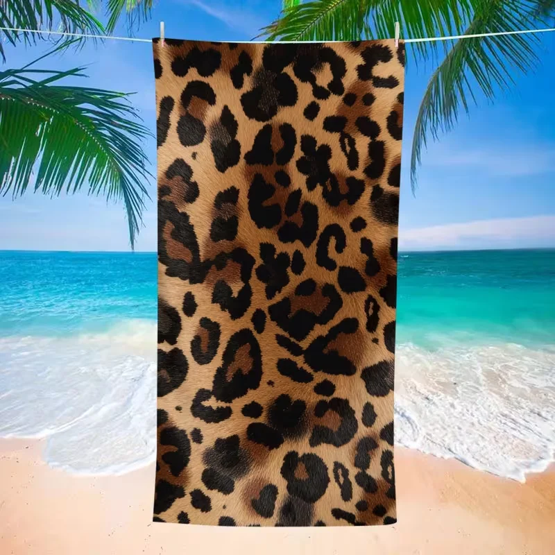 Vintage Witch Silhouette Beach Towel Large Soft Absorbent Towel Dramatic Black Silhouette Black Cats Bats Print Towel for Summer