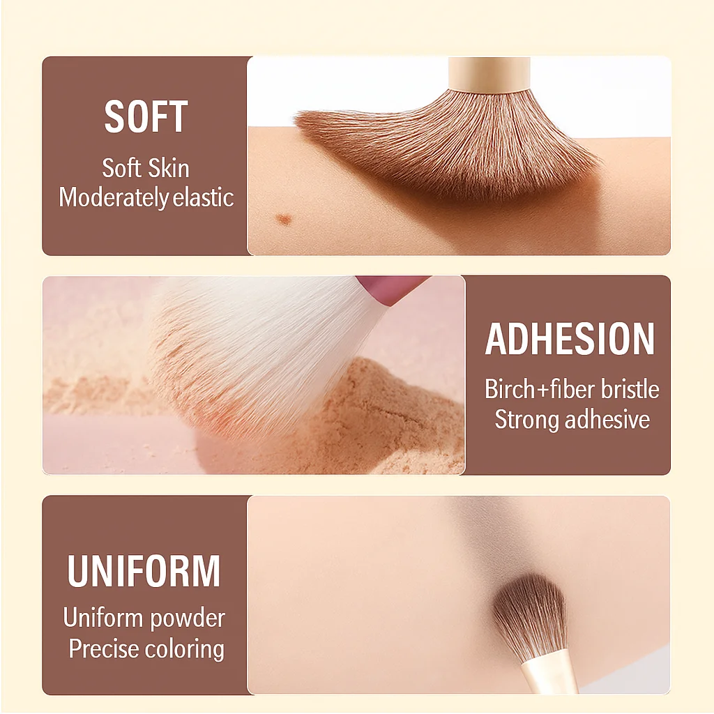 8PCS Makeup Brush Set Soft Fluffy Professional Cosmetic Foundation Powder Blush Eyeshadow Brush Makeup Tool