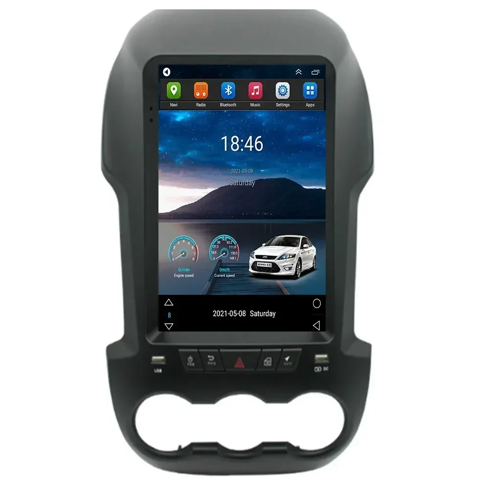 128GB 2din Android 13 Radio For Ford Ranger F250 2015-2050 Tesla Screen Car Multimedia Player Android Auto Carplay Head Unit