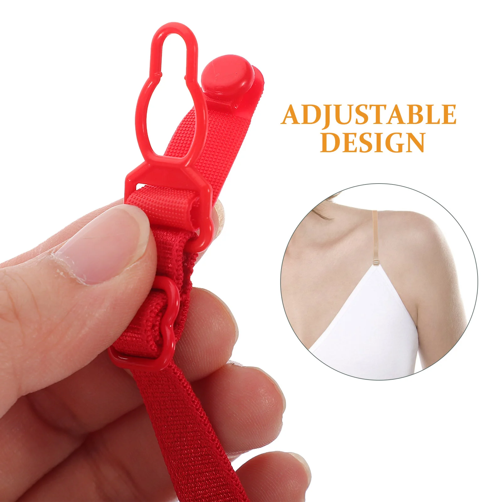 6pcs/Set Women Non-slip Bra Strap Clips Adjustable Bra Buckle Bra Straps Holder (General Version) non-slip bra straps