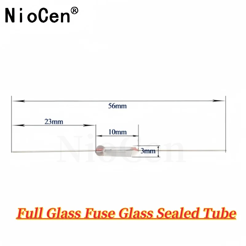 （100pcs）Full glass fuse glass sealed tube 250V 0.5A 1A 1.5A 2A 3A 5A Equipped with lead pins 3 * 10mm