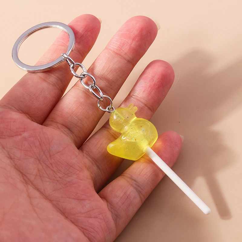 Aihua 40 Farben Süße Süßigkeiten Lutscher Schlüsselanhänger Nachahmung Lebensmittel Zucker Schlüsselanhänger Frauen Mädchen Tasche Anhänger Schmuck Geburtstagsgeschenke – Detail 10