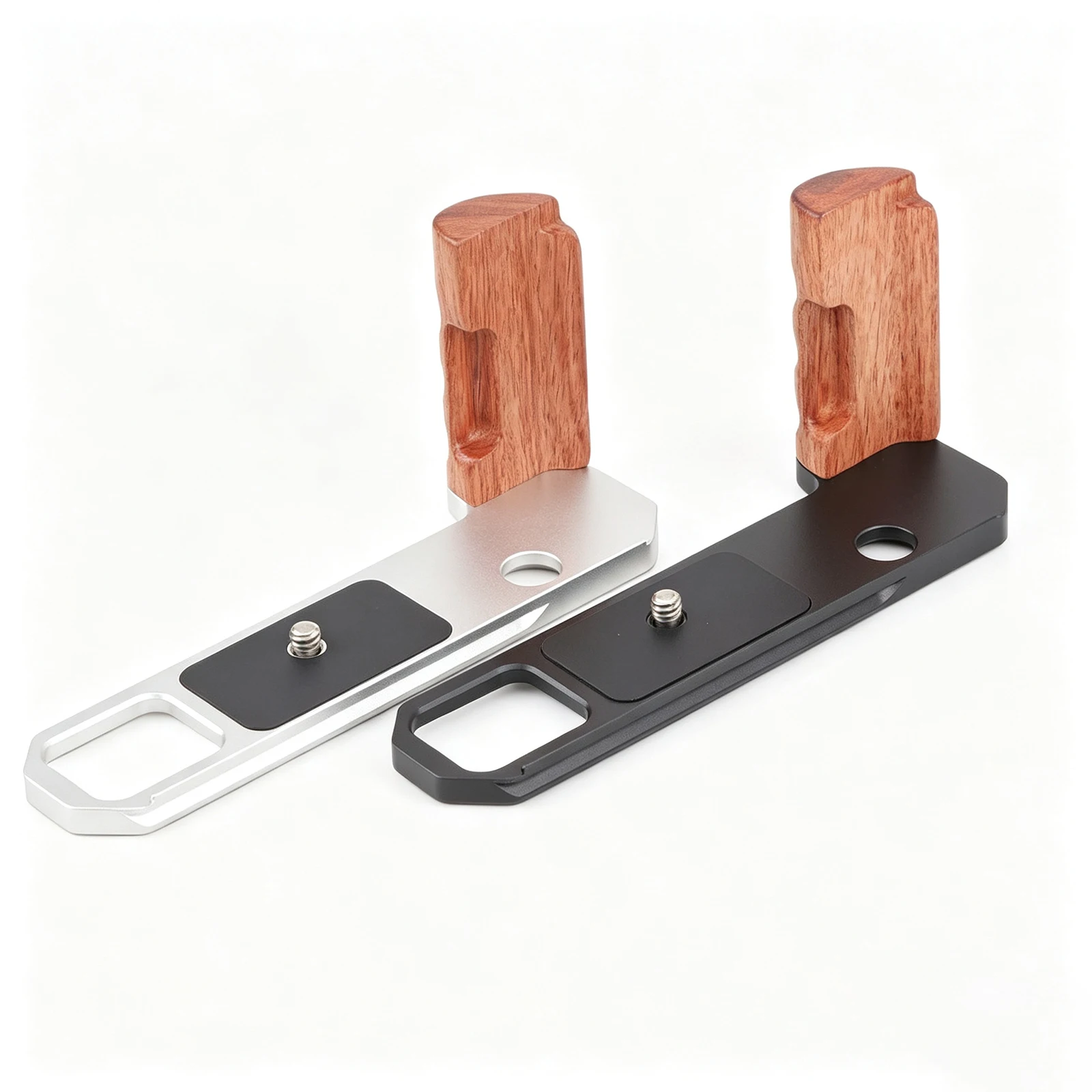 For Nikon F2 Wooden Handgrip L-Shape Grip, Quick Release Plate for Arca, Handle Grip L Bracket 1/4