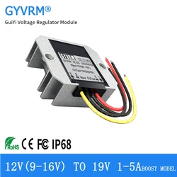 GYVRM DC 12V 19V 1A 2A 3A 4A 5A 스텝 업 부스트 DC/DC 전력 변환기 95W 차량용 노트북 전원 공급 장치 CE RoHS 9-16V to 19V