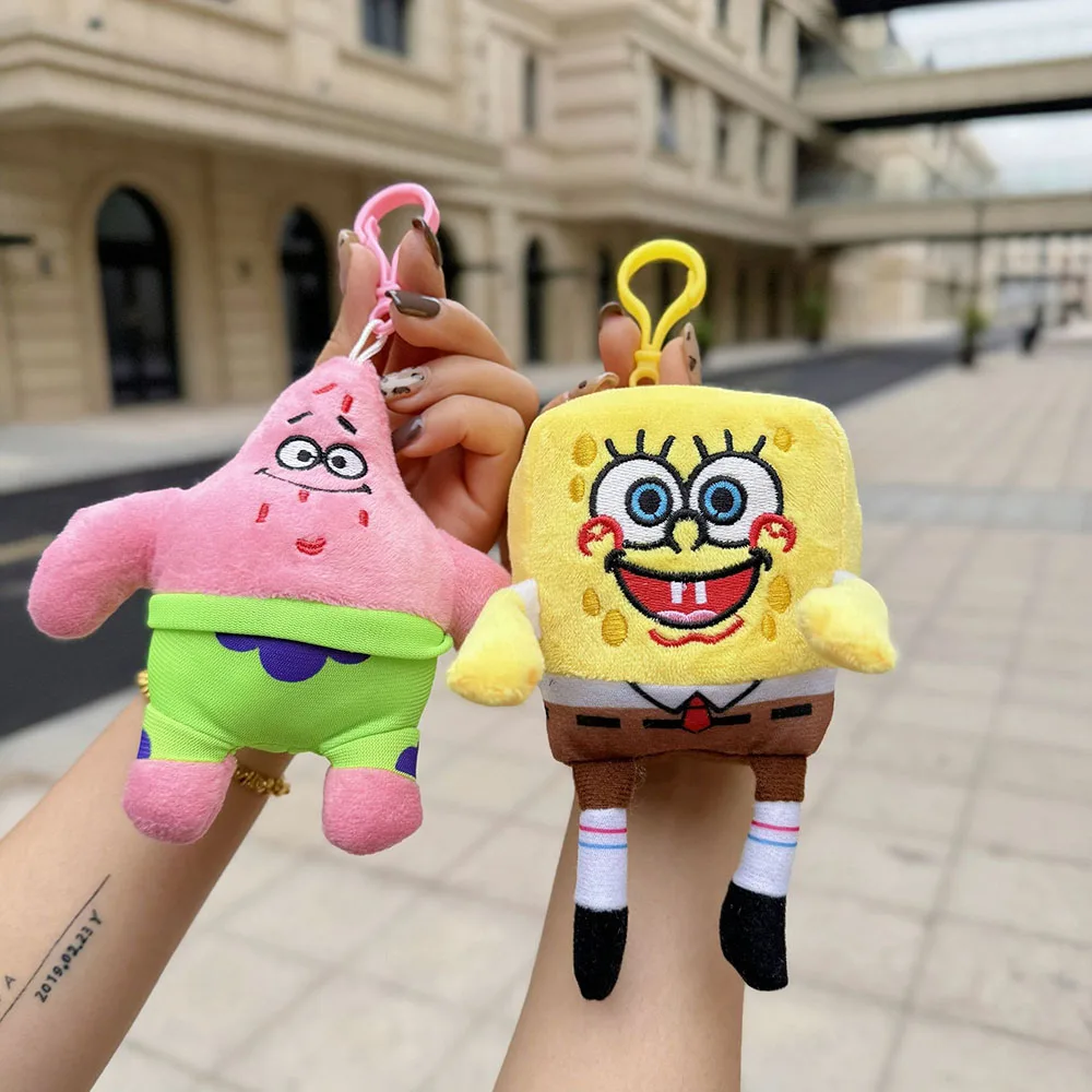‌SpongeBob SquarePants & Patrick Star Plush Keychain (4 inches)