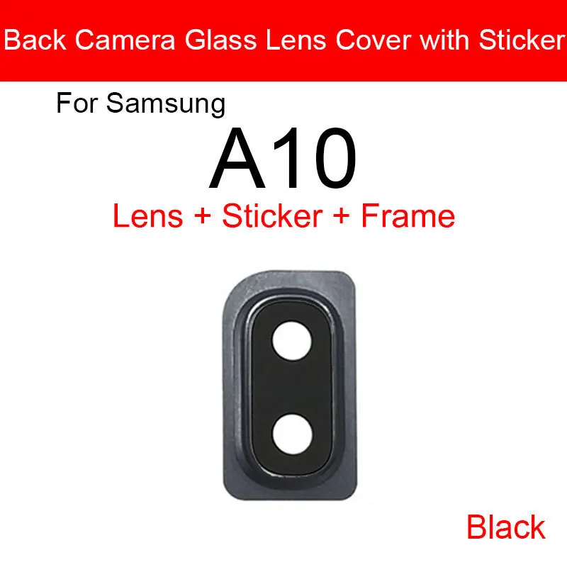 Achter Glas Lens Voor Samsung Galaxy A10 A30 A40 A105FD A305F A405FD A405FN Hoofd Back Camera Lens Glas Met Sticker reparatie Onderdelen