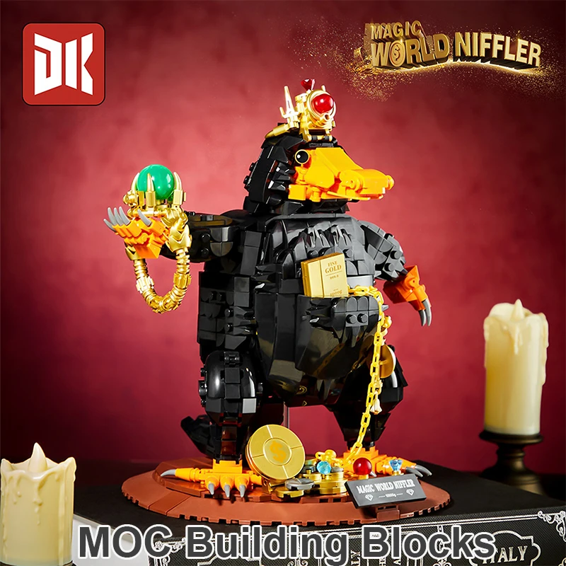 

Волшебный мир, модель животного, набор строительных блоков, мультяшная сборка, коллекционное образование, MOC, маленькие кирпичи, 1148 шт., игрушки «сделай сам» для мальчиков, подарки