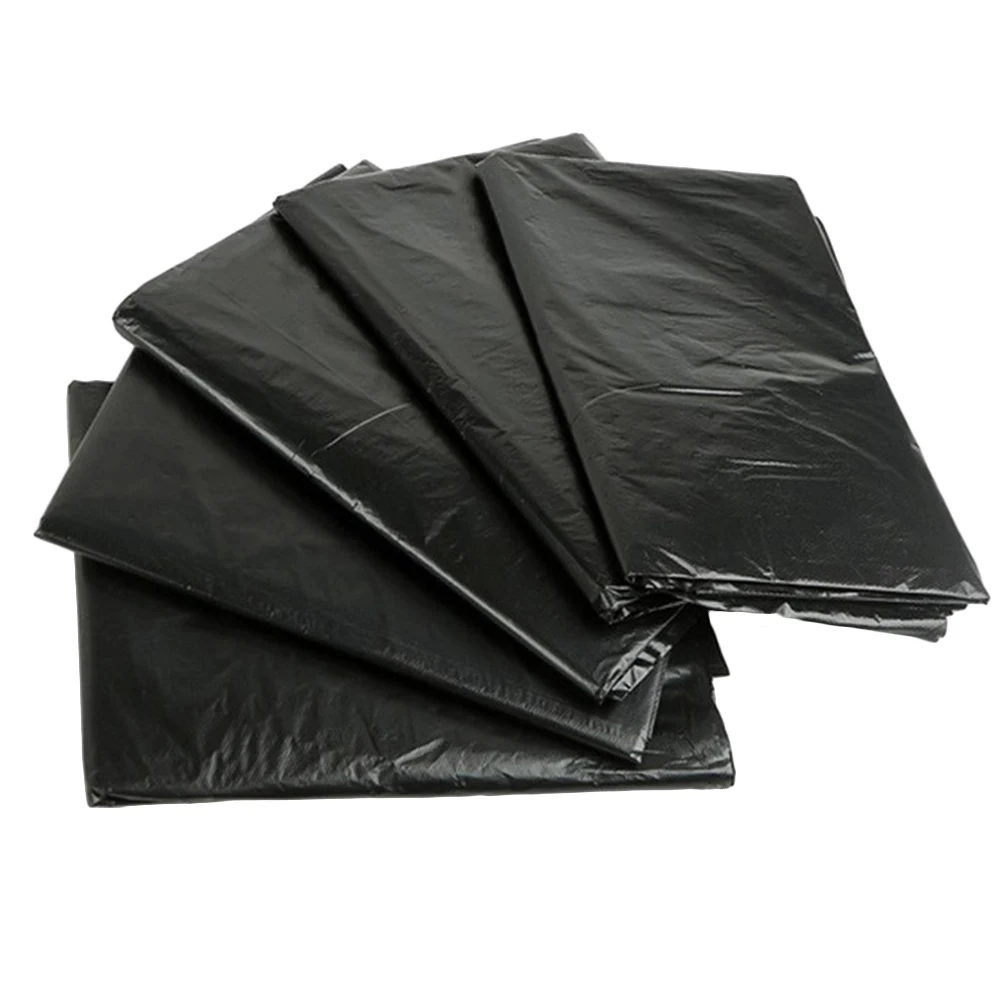 

50pcs Thick Garbage Bags Heavy Duty Waste Bag Gardening Leaf Collector Large Capacity Storage Medical Use PE Material