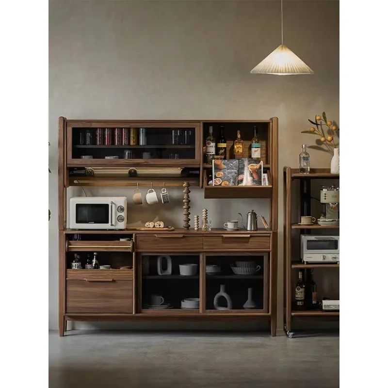 خزانة جانبية من خشب الجوز الأسود الشمالي