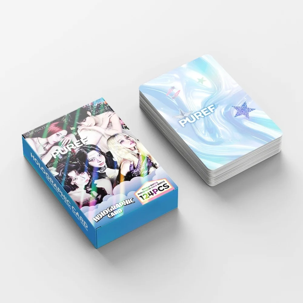 124pcs Set Hot Album Girls Group High Quality PUREF double-sided High-Definition Photo Collectible Cards Fans Gifts