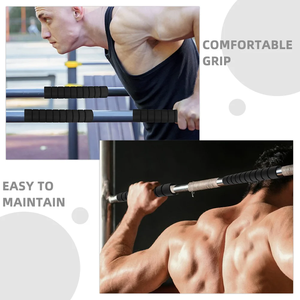 6 Buah Pegangan Tangan Spons yang Dapat Dilepas Aksesori Pull-Up Bar Anti-Selip Nyaman Pelindung untuk Senam Angkat Berat
