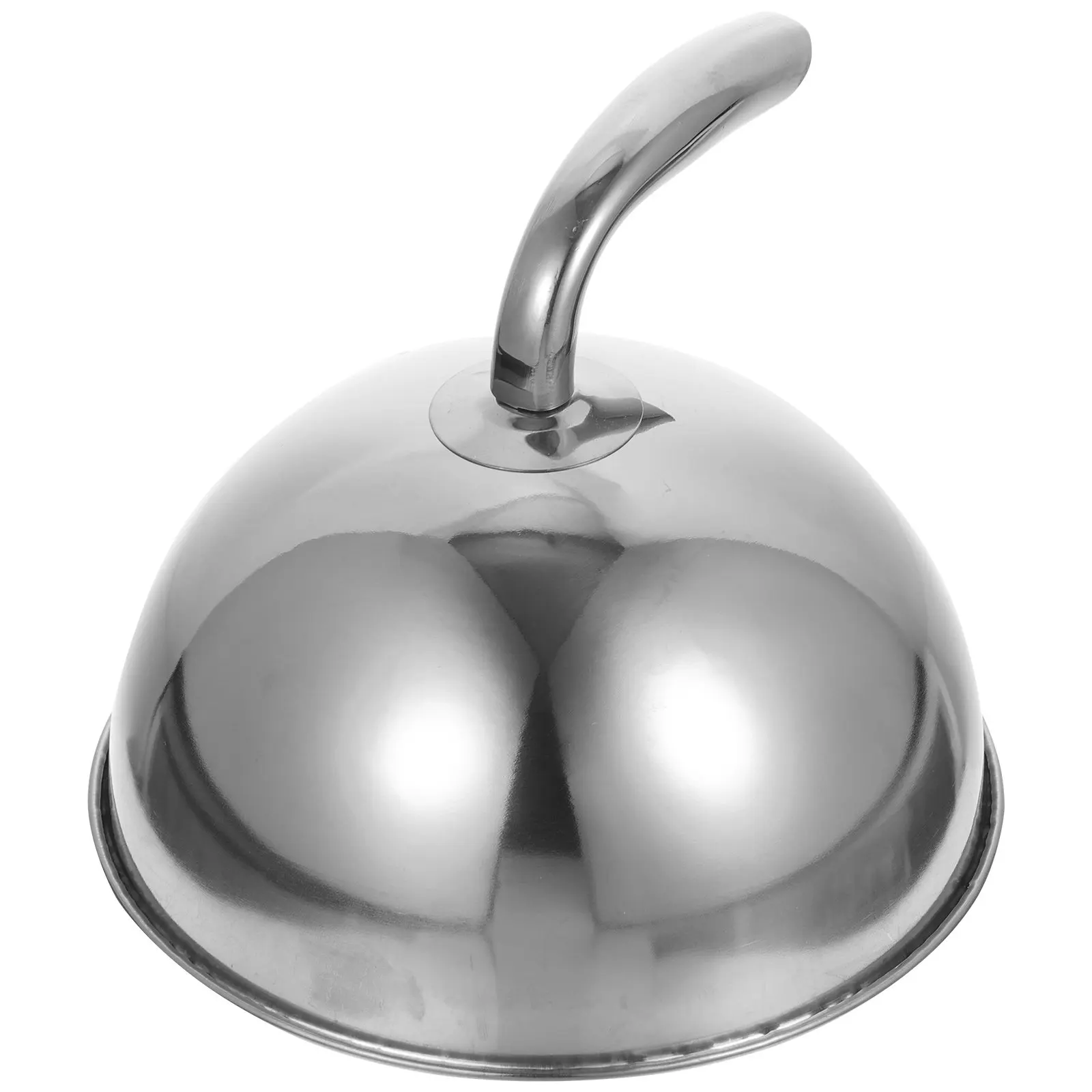 Stainless Steel Food Cover Dome for Steak Cake Microwave Fresh Keeping Anti Splashing Portable Kitchen Bbq Household Meal