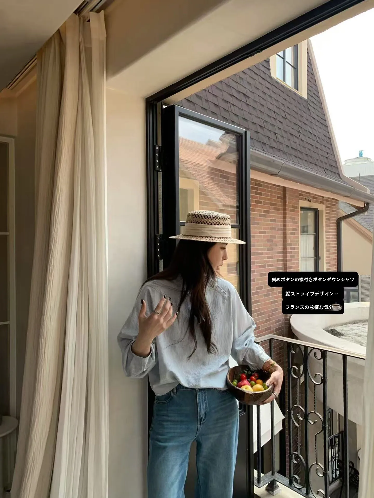 

Свободная женская рубашка в повседневном стиле с длинным рукавом, в полоску, синяя, с новым дизайном, на косой застежке, новинка весеннего сезона