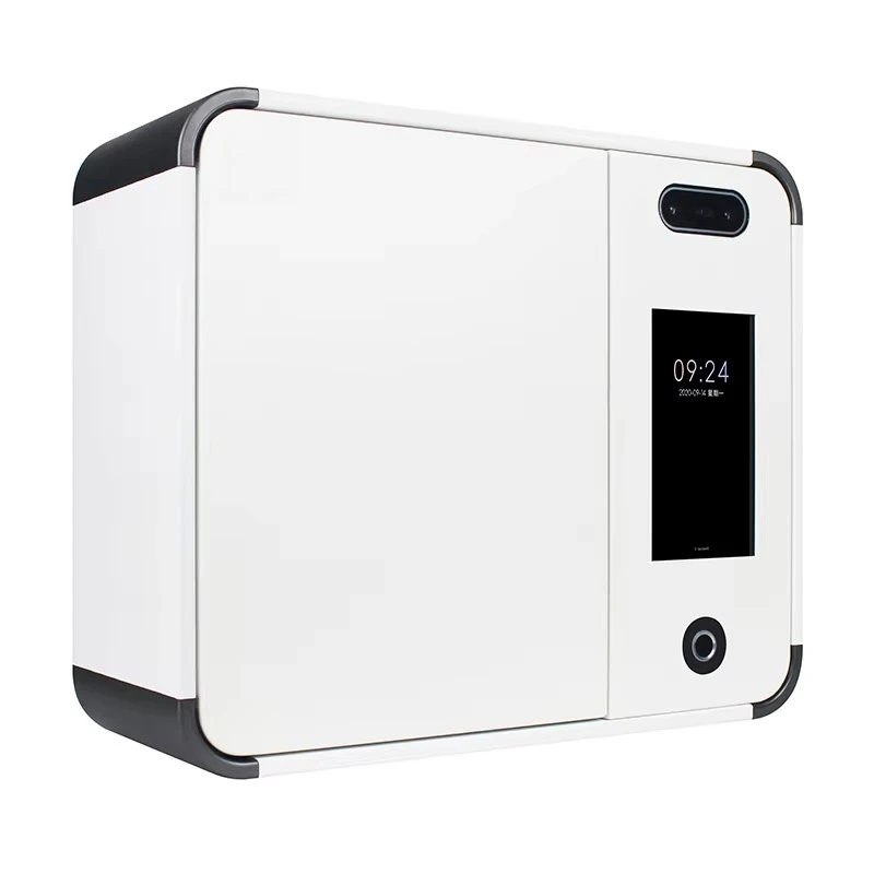 

White With Fingerprint Lock Wall Mounted Intelligent Electronic Safe Key Box