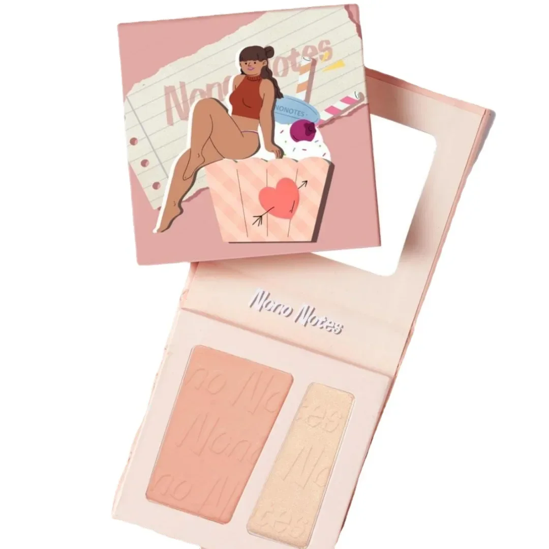 Nono Notes Blush Highlight Contour Palette Brighten Matte Shimmer Blusher Nose Eye Shadow Illuminator Makeup Rare Beauty Cosmeti