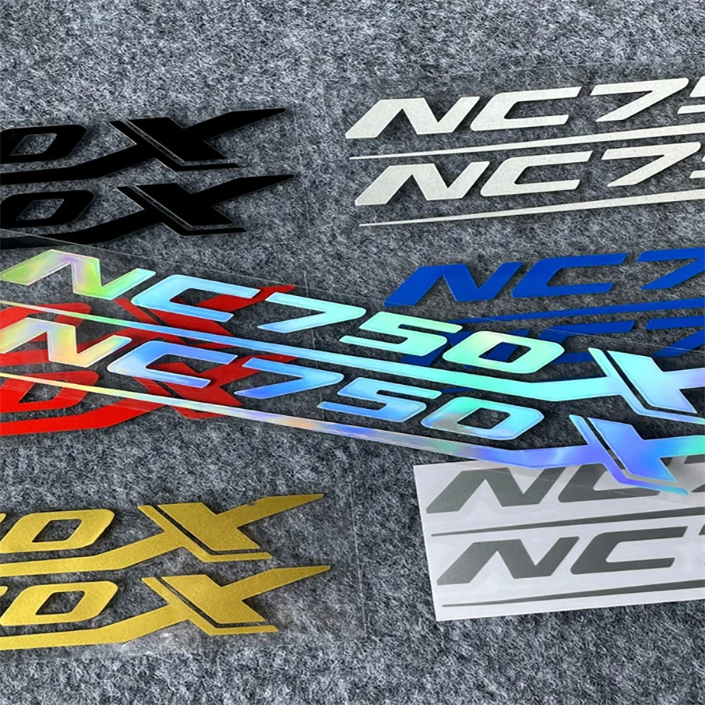 Motorcycle Reflective Emblem Badge Decal NC750X Tank Wheel Sticker Waterproof Decal For Honda NC750X NC750 X