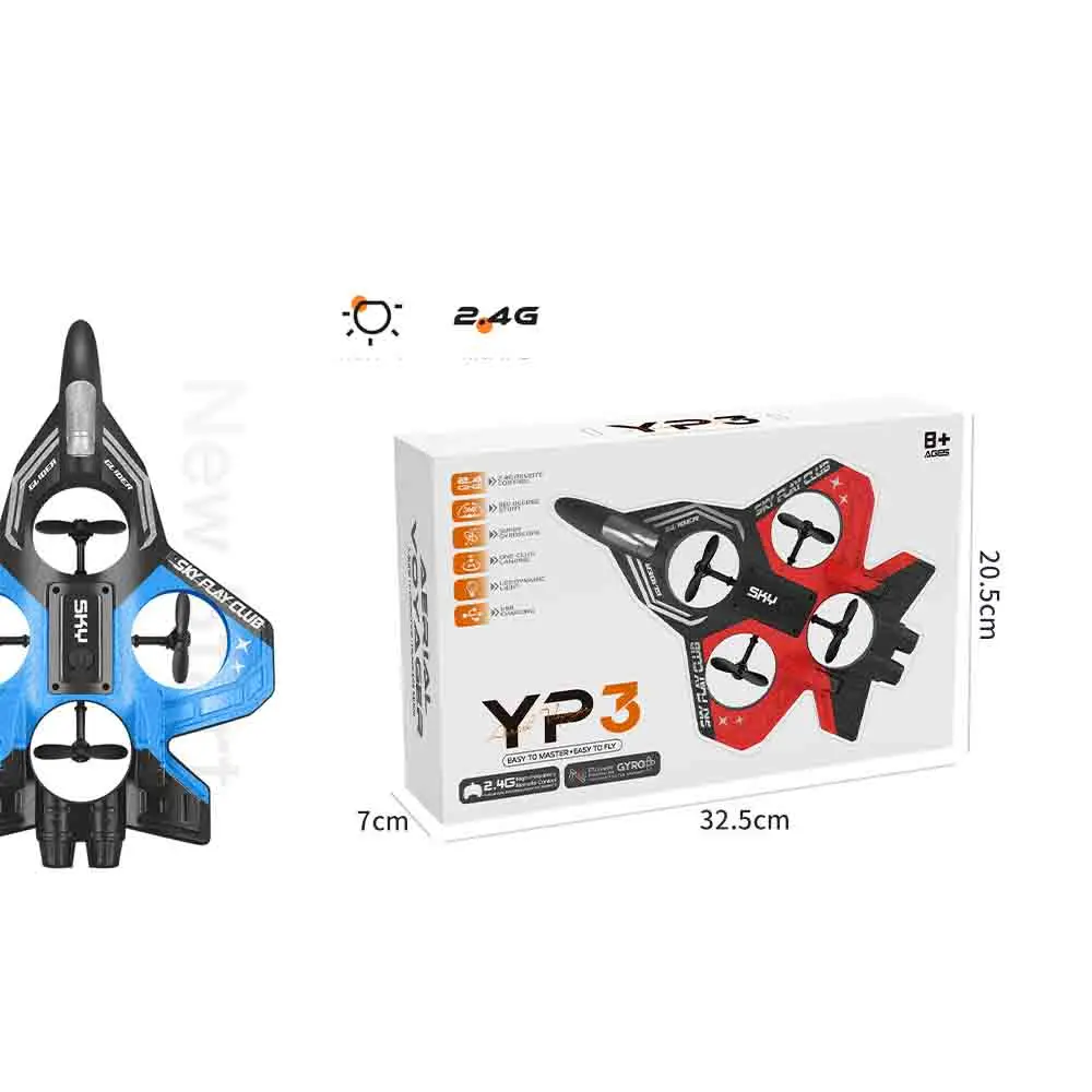 

YP3 Планер RC Дрон со световым летающим вертолетом RC Хобби Реактивный самолет 2,4G Трюк Пульт дистанционного управления Истребитель из пены Игрушечный дрон