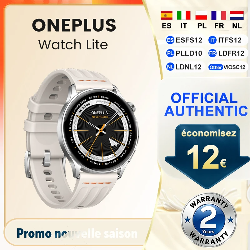 Image of OnePlus Watch Lite Smartwatch 1,46'' AMOLED-Display Dual-Band-GPS bis zu 10 Tage Akkulaufzeit
