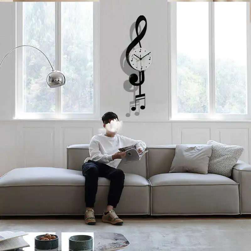Quartz Nordic Wall clock Vertical Design Luxury Mechanical Wall clock Square Classic Horloge Murale Salon Wall Decoration
