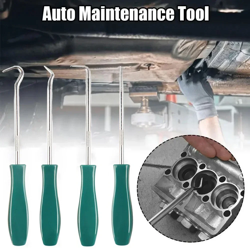 Hot Sale 4Pcs 135mm Car Auto Vehicle Oil Seal Screwdrivers Set O-Ring Seal Gasket Puller Remover Pick Hooks Repair Tools for Car