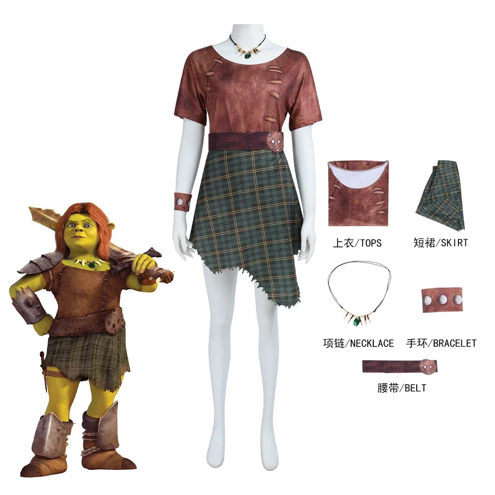 Anime Fiona Orcs Cosplay Costume Disguise Beast Woman Halloween Carnival Cosplay Fiona Orcs Customized Clothes
