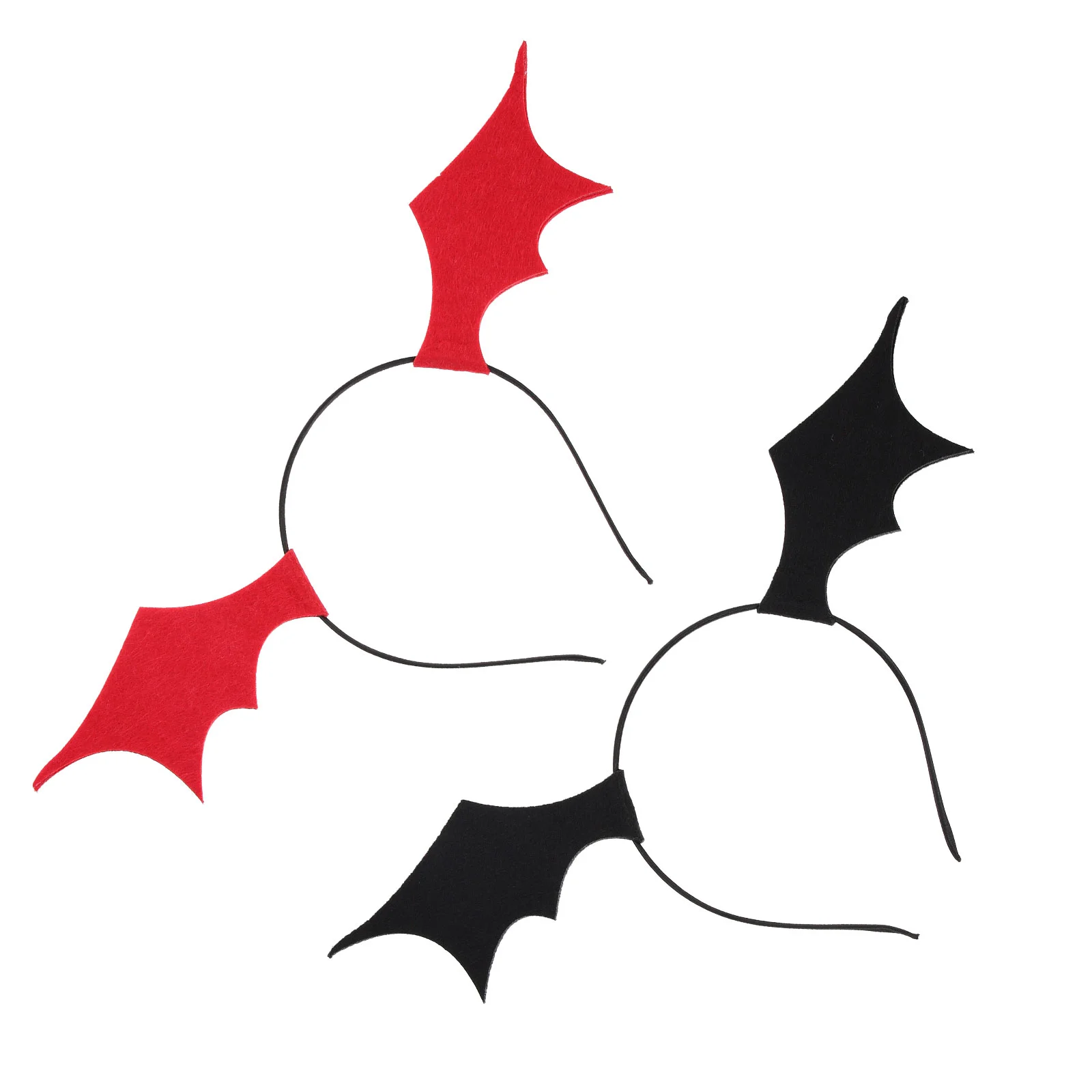 

2 Pcs Bat Wings Headband Hair Accessories Party Hairbands Stage Hoops Apparel Ribbon Decorative Headdress Props Cloth