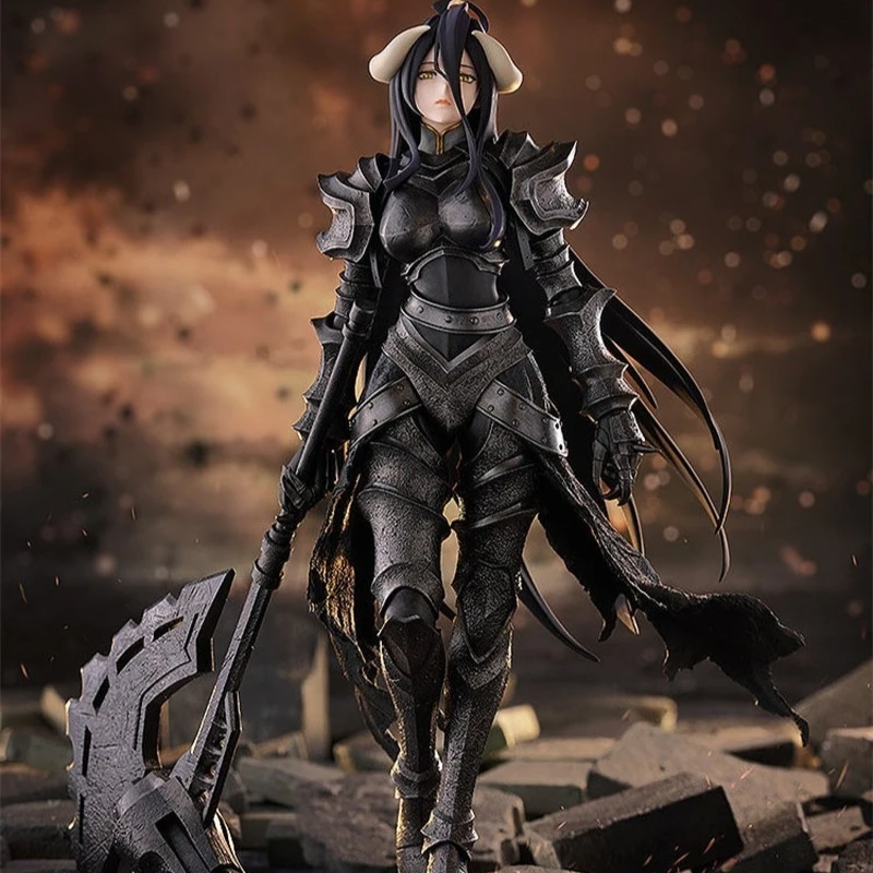 24CM Overlord Albedo Rüstung Mode PVC-Figur Modellbausatz Desktop- & Auto-Ornament Deko Sammlerstück Spielzeugstatue Otaku Exquisites Geschenk
