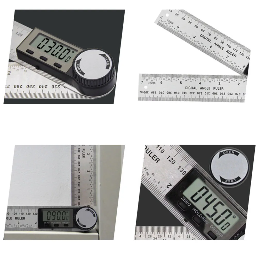 200mm Digital Protractor Angle Ruler Electron Goniometer Angle Finder Meter Angle Gauge Measuring Tools