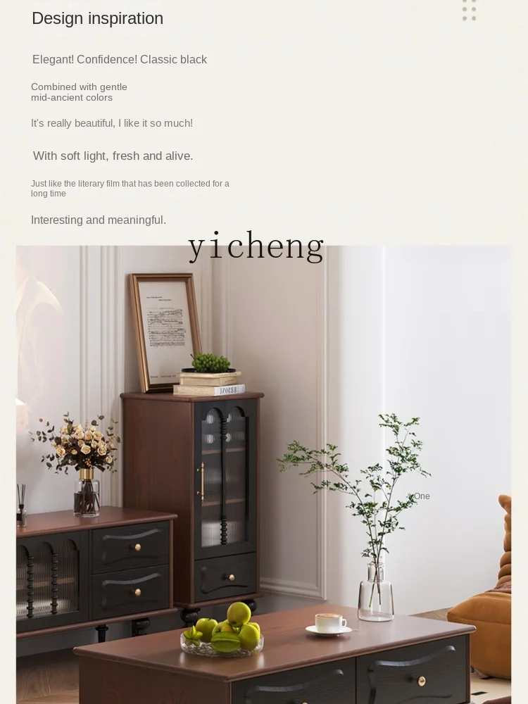 Zc Vintage Solid Wood Coffee Table Living Room Home Small Table Square Coffee Table