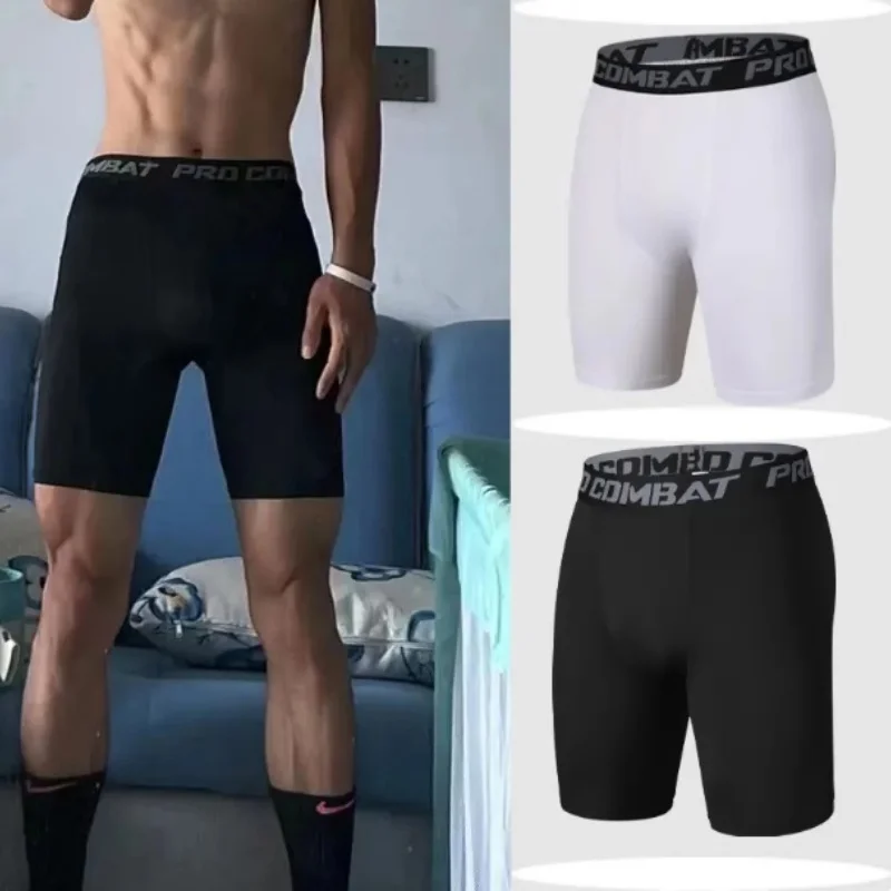 سراويل ضيقة رياضية جديدة للرجال لعام 2025 ، سراويل ضيقة مضغوطة مرنة للياقة البدنية ، شورت سريع الجفاف ، شورت مرن للتدريب على الجري #2