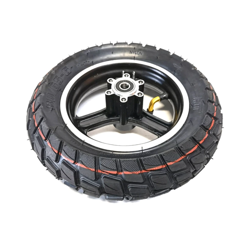 

10 Inch Air Wheel 80/65-6 Tire & Alloy Disc Brake Rim For Electric Scooter Balancing Hoverboard