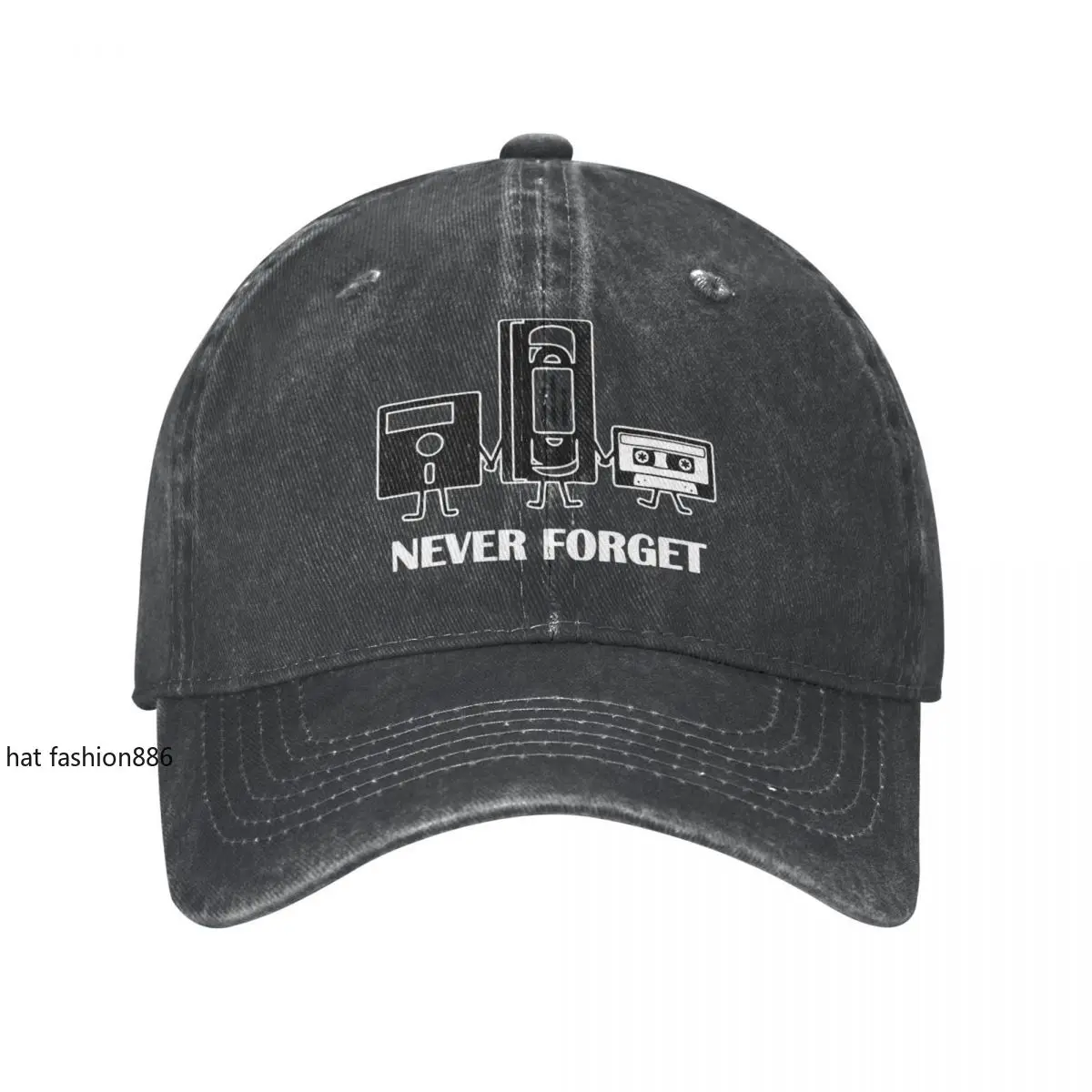 Never Forget Unisex Baseball Caps Sarcastic Distressed Cotton Caps Hat Vintage Outdoor Summer Snapback Cap