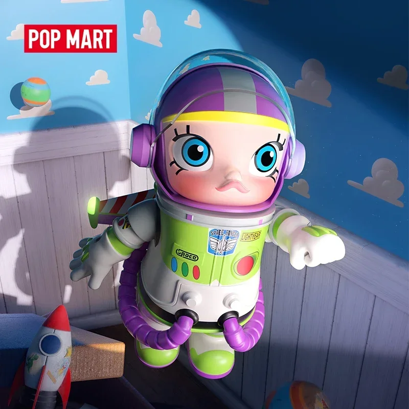 POP MART MEGA SPACE MOLLY 400% BUZZ LIGHTYEAR Series caja ciega sorpresa caja misteriosa lindo Anime figuras de acción decoración del hogar