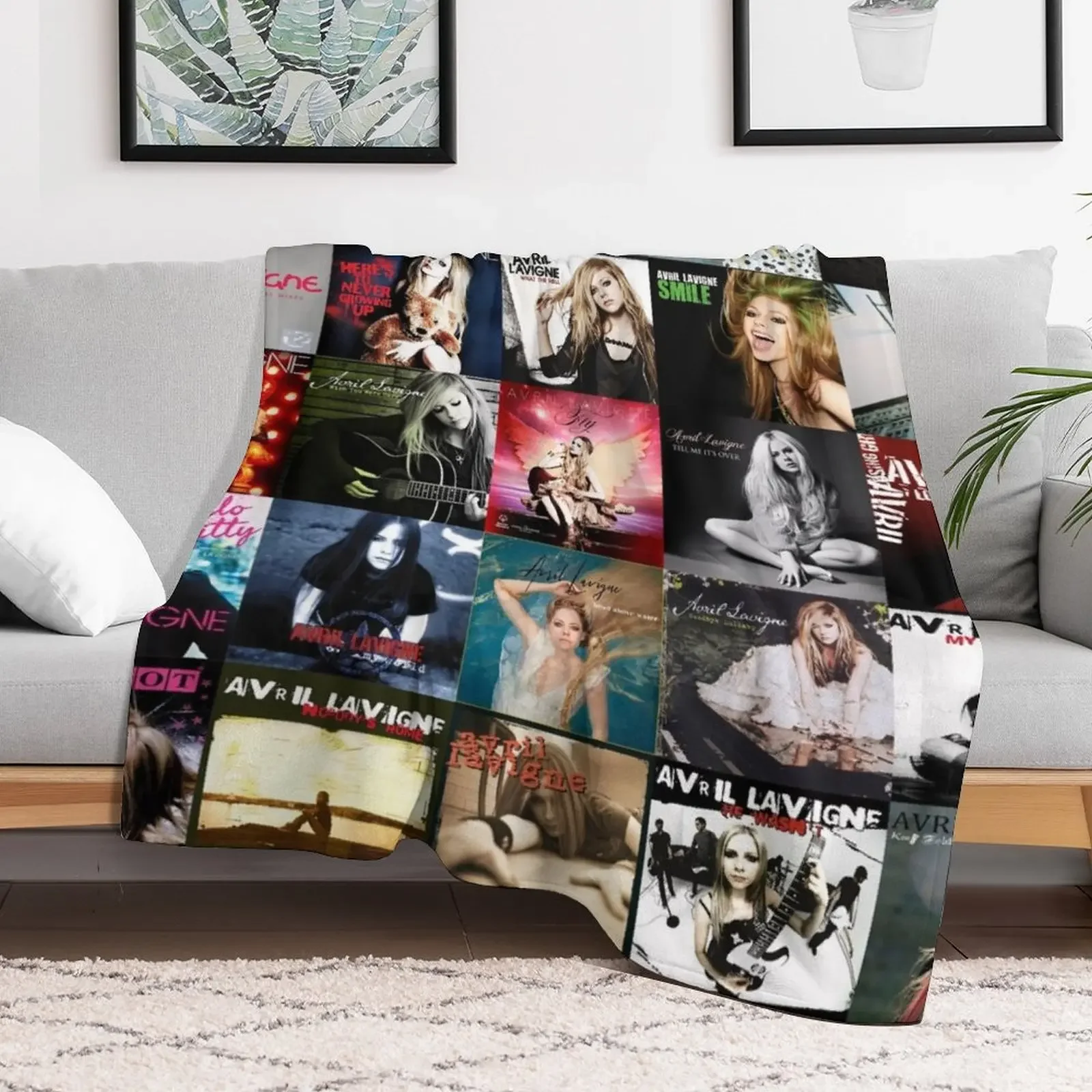 Ai Avril Lavigne Quilt For Fans Throw Blanket For Baby Vintage Furry Blankets