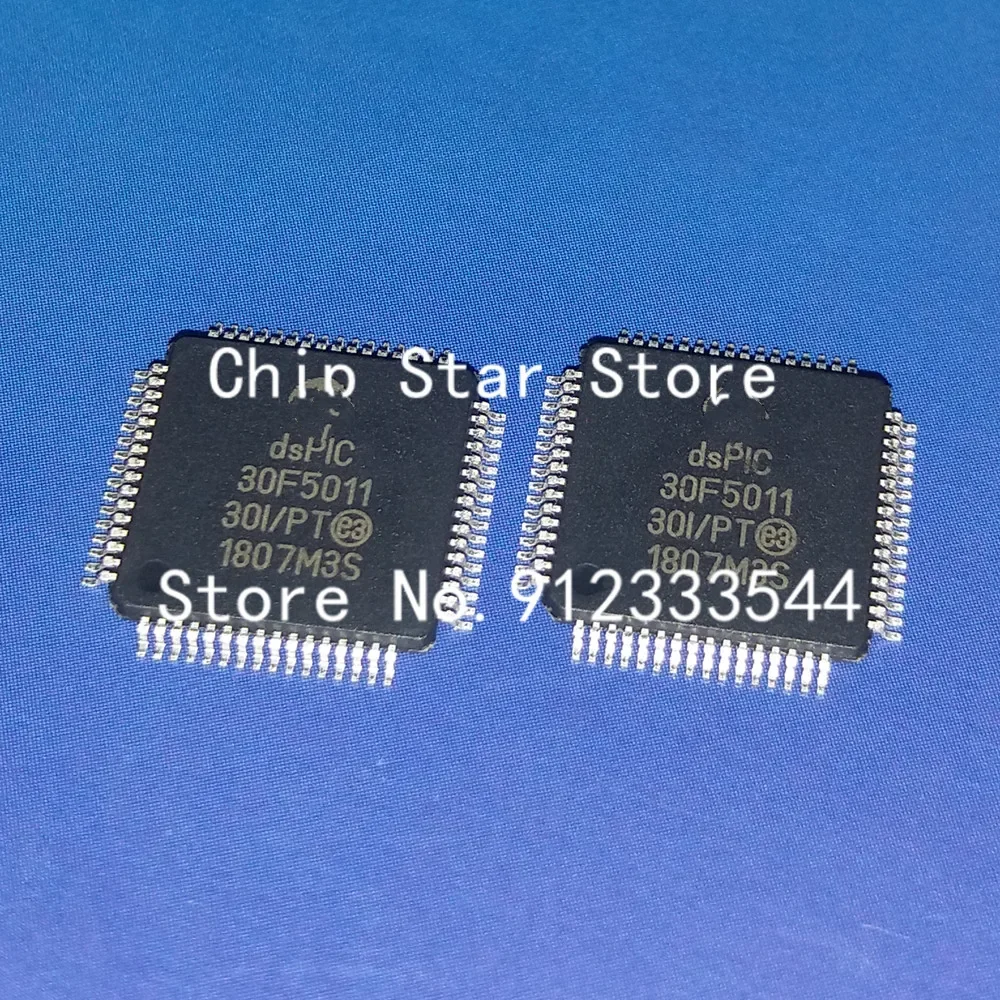2-20pcs  DSPIC30F5011-30I/PT DSPIC30F5011  16Bit Microcontrollers - MCU  TQFP64 100%New And Original