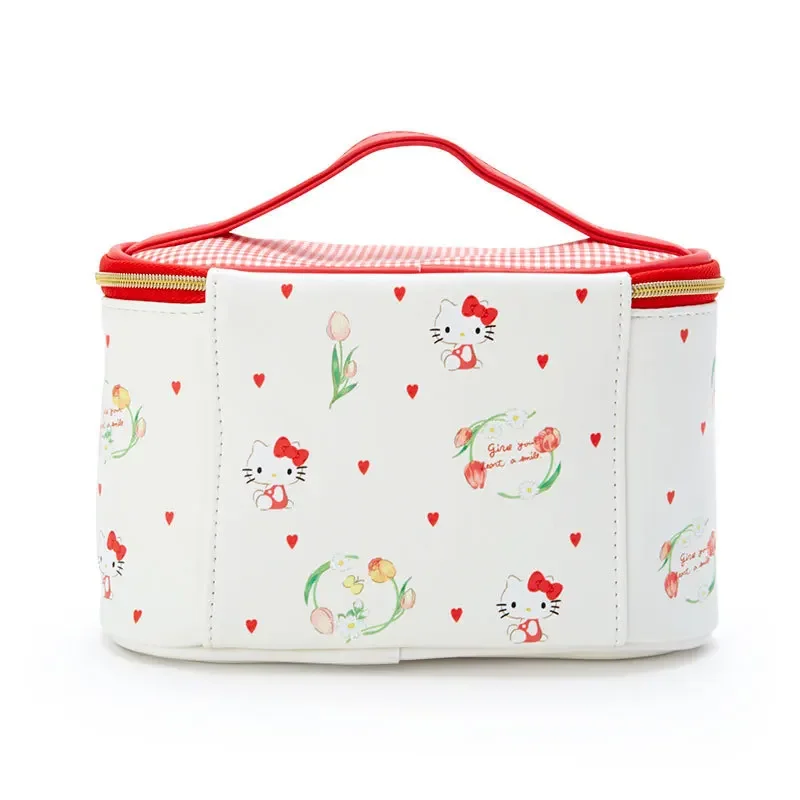 Kawaii Hello Kitty borse per cosmetici Kawaii Cinnamorol Little Twin Stars PU Leather Cosmetics Storage Bag Cute Printing Cosmetic Box