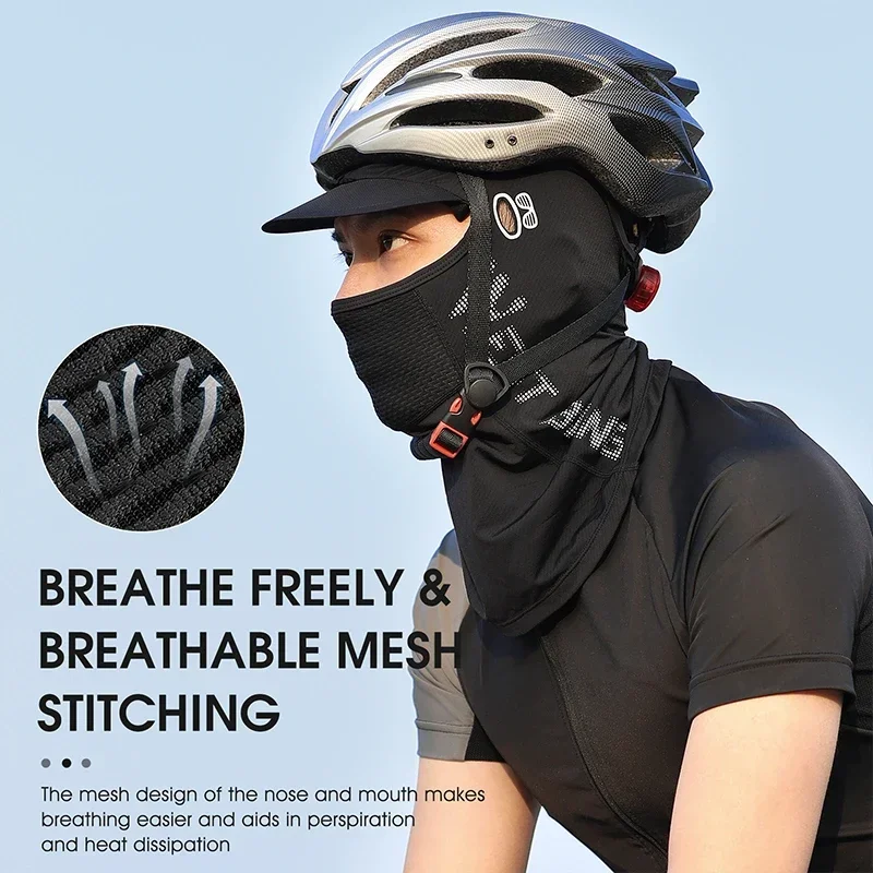 WEST BIKING With Brim Men Women Face Mask Summer Cool Fishing Cap Sun Protection Motorcycle Bicycle Cycling Balaclava Travel Hat