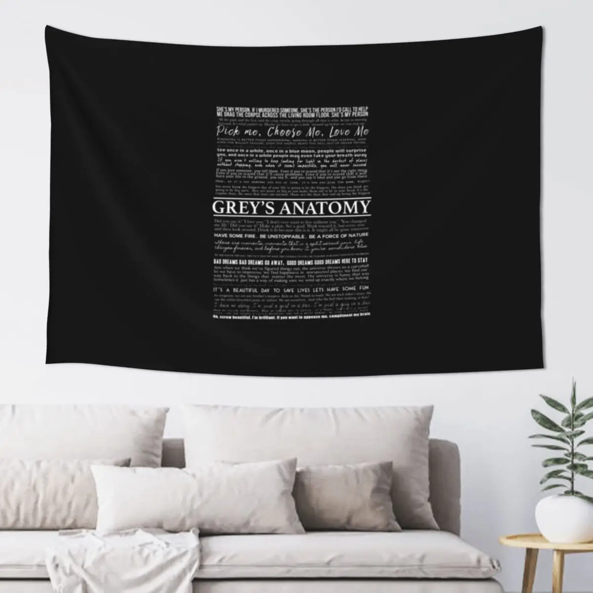 

typography black Tapestry Wallpapers Home Decor Home Decorations Aesthetic Tapestry