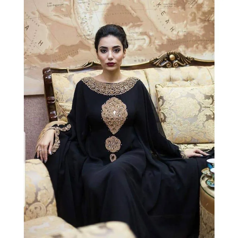 

Black Kaftans Abaya Dress From Dubai Morocco Very Beautiful Long Dress Fashion Trends