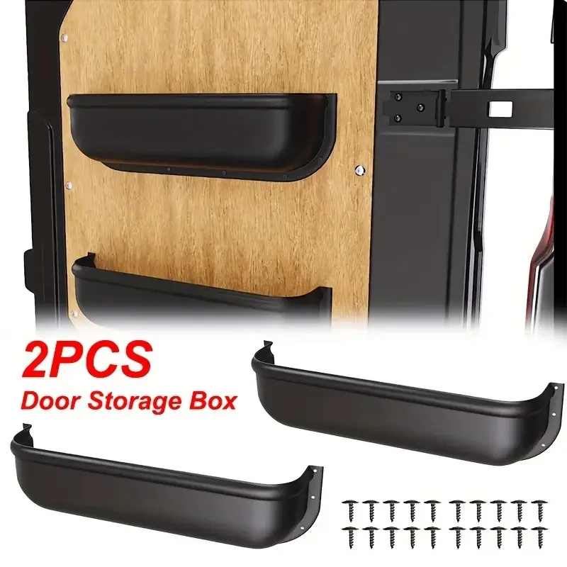 1/2Pcs RV Door Storage Pocket Uncharged Plastic Wall-Mount Organizer For Motorhome Camper Cabinet Caravan Storage Pocket