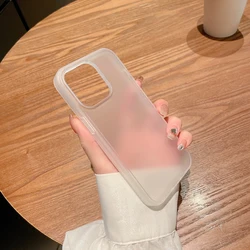 Luxury Matte Transparent Case For iPhone 15 14 13 11 12 Pro Max Shockproof Cover For iPhone 14 15 Plus 12 13 Mini Phone Cases